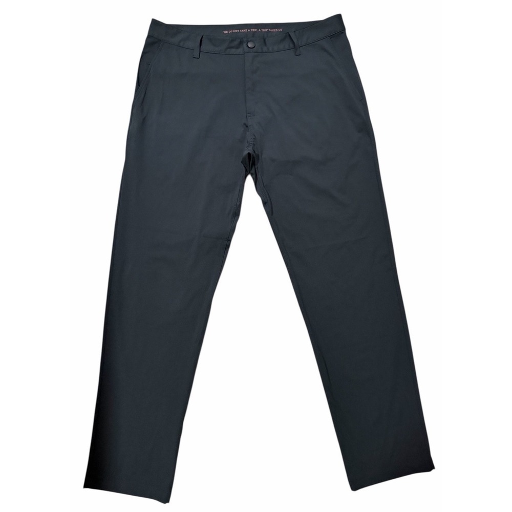 RHONE Commuter Pants Slim Fit Performance Black Men's Size 35 x 30